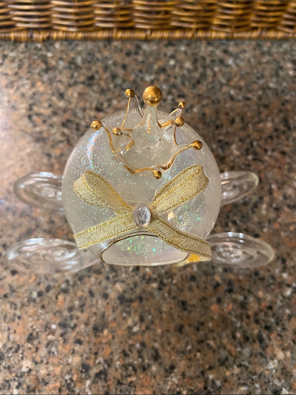 Vintage 22K Gold Hand Sculpted Glass Cinderella Carriage - Good Condition - Picture 2 of 5